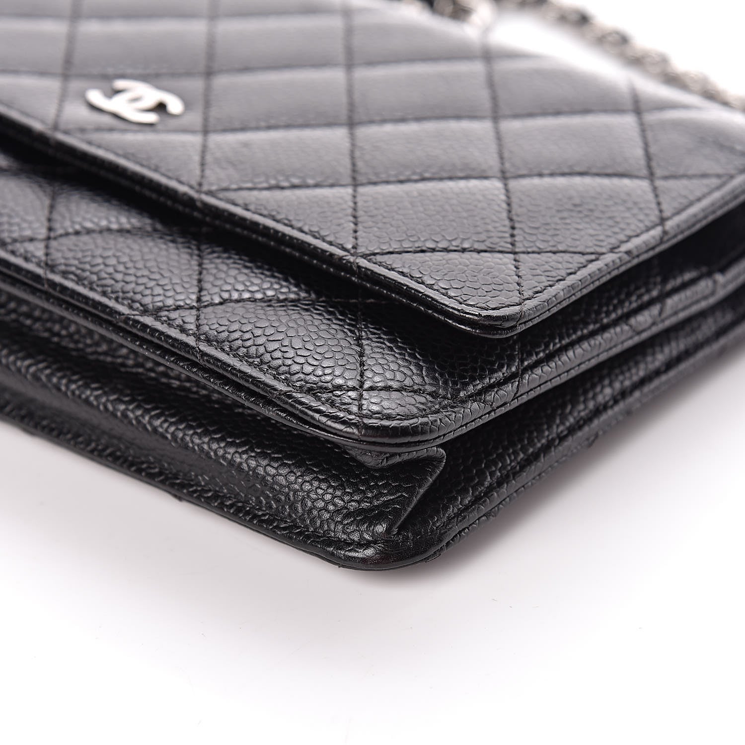 Chanel Caviar Quilted Wallet On Chain WOC Black 10 of 13