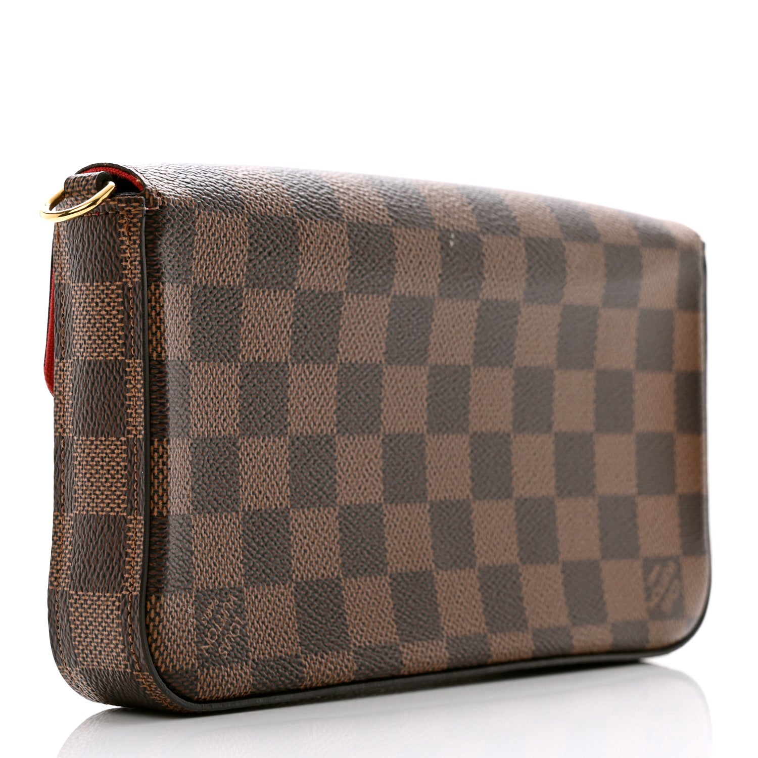 Louis Vuitton Damier Ebene Pochette Felicie Chain Wallet 3 of 7
