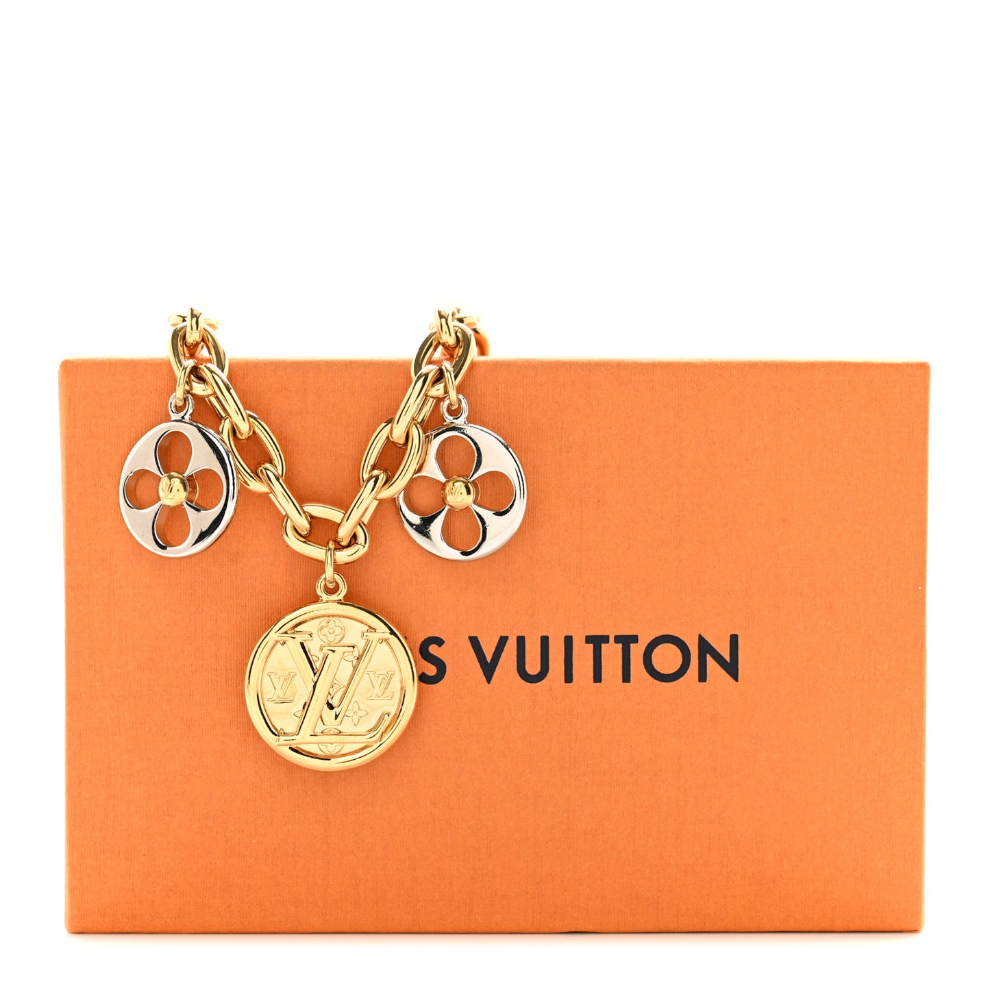 Nanogram Family Chain Bag Charm Gold Silver