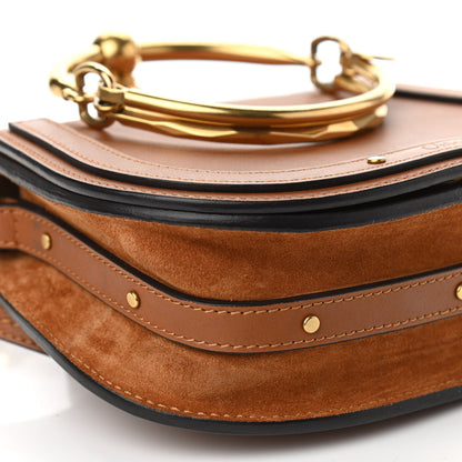 Chloe Calfskin Suede Small Nile Bracelet Bag Caramel 13 of 15