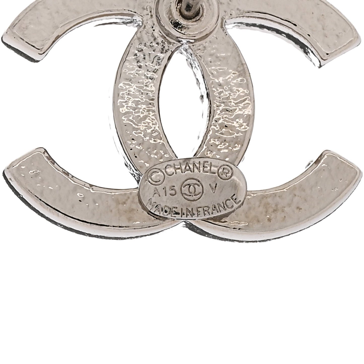 Crystal CC Earrings Silver