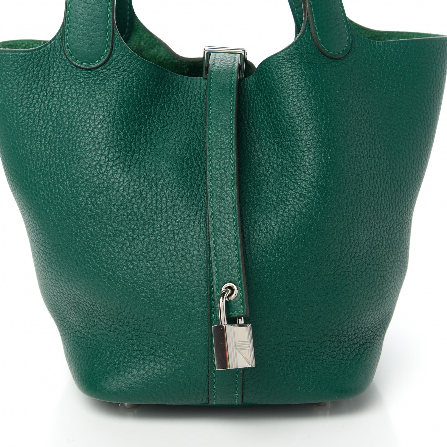 Hermes Taurillon Clemence Picotin Lock 18 PM Malachite 10 of 12