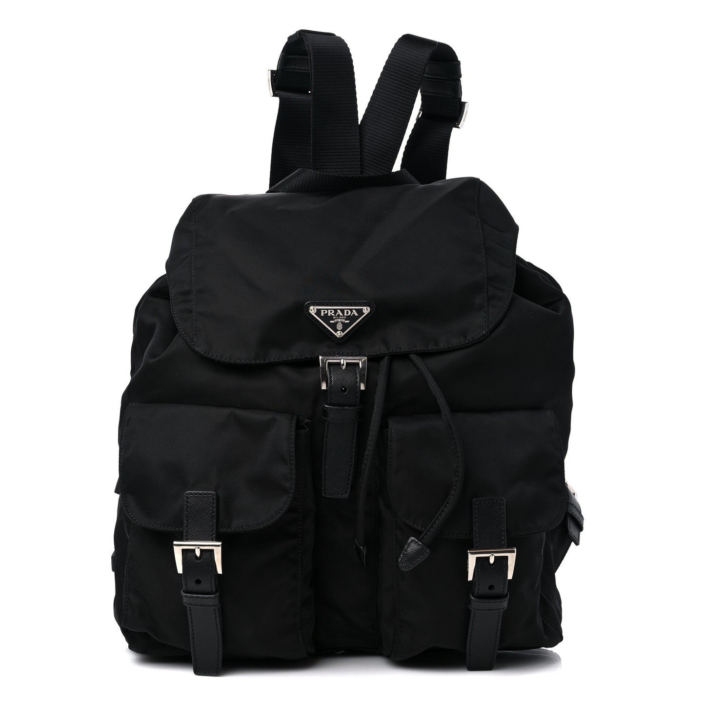 Nylon Vela Medium Backpack Black