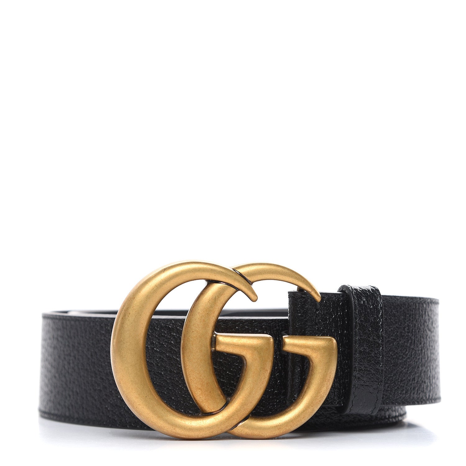 Gucci Textured Calfskin Double G 40mm Belt 95 38 Black 1 of 7