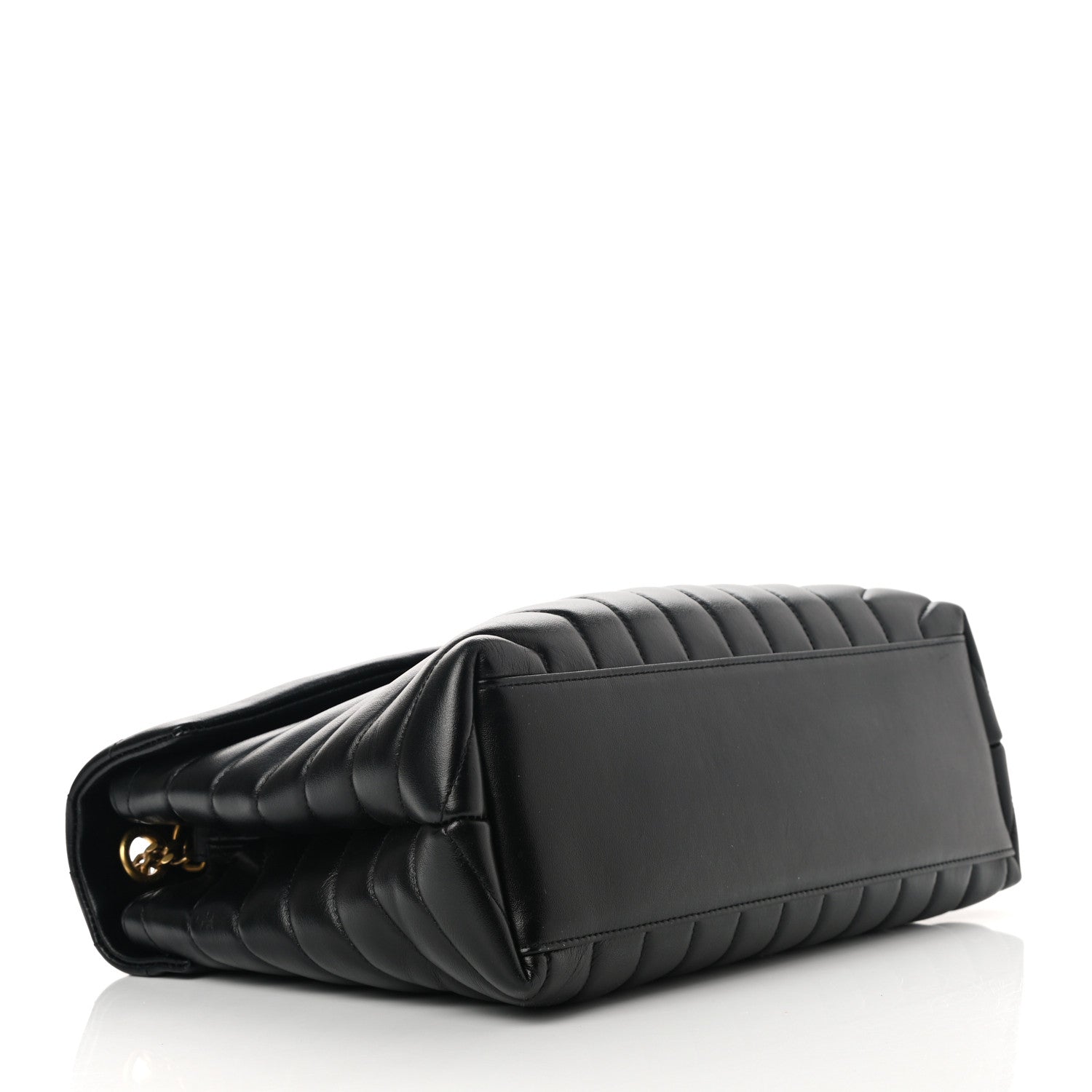 Saint Laurent Calfskin Y Quilted Monogram Medium Loulou Chain Satchel Black 4 of 12
