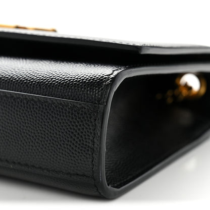 Saint Laurent Grain De Poudre Small Monogram Kate Satchel Black 18 of 19