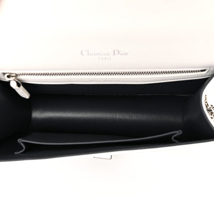 Christian Dior Patent Micro-Cannage Small Diorama Flap Bag White 5 of 18