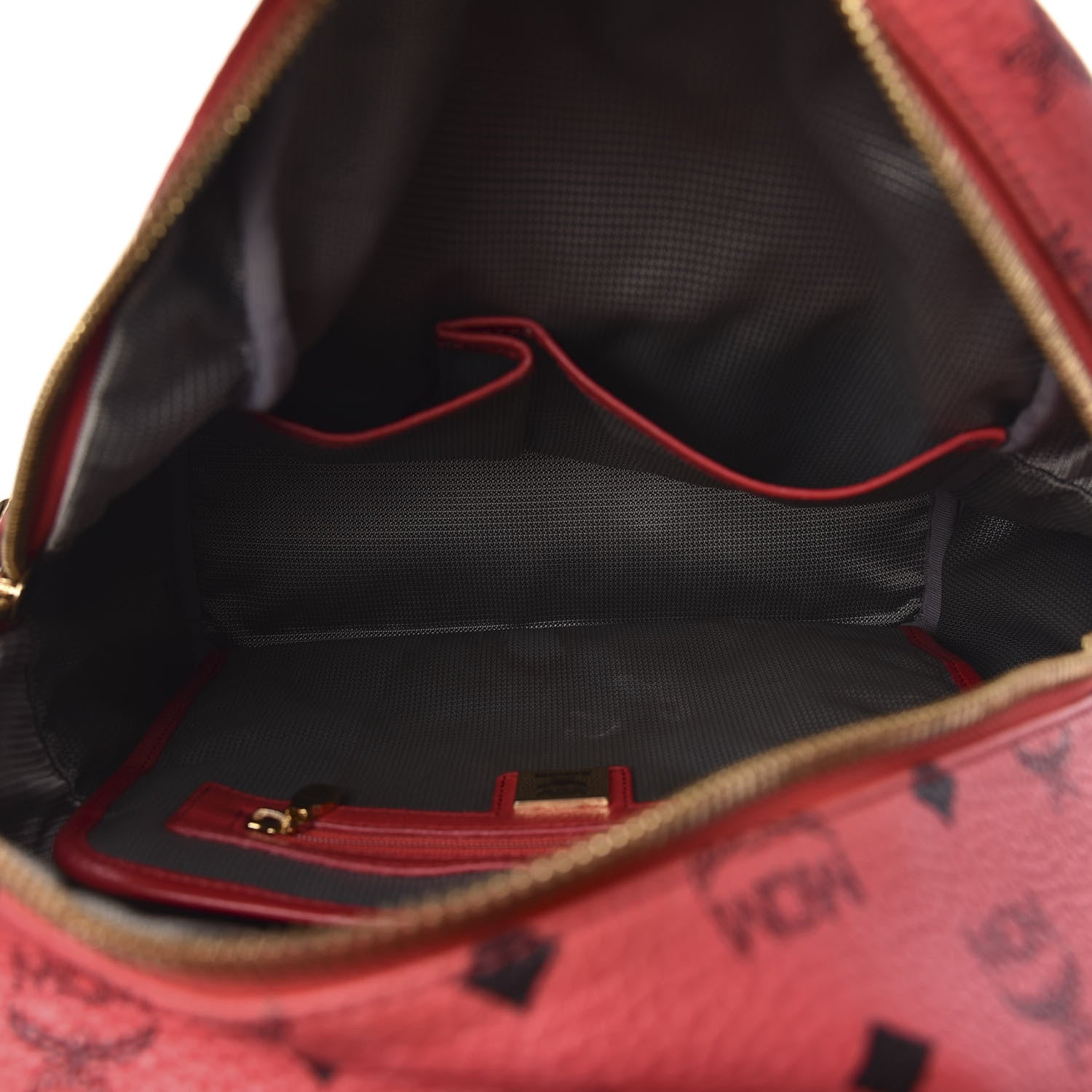 MCM Visetos Small Side Stud Stark Backpack Corail 4 of 16