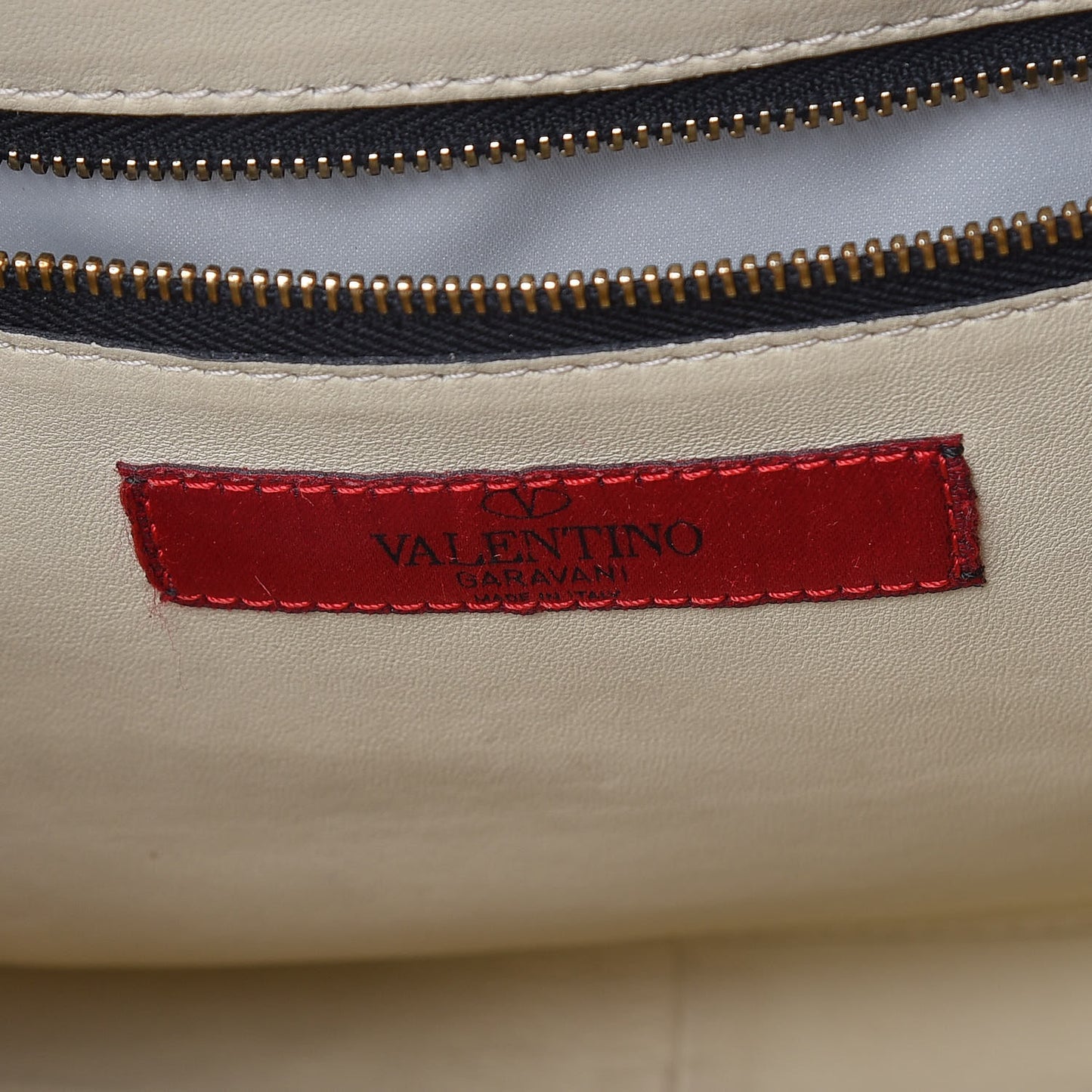 Calfskin Mime Print Single Handle Bag Blue
