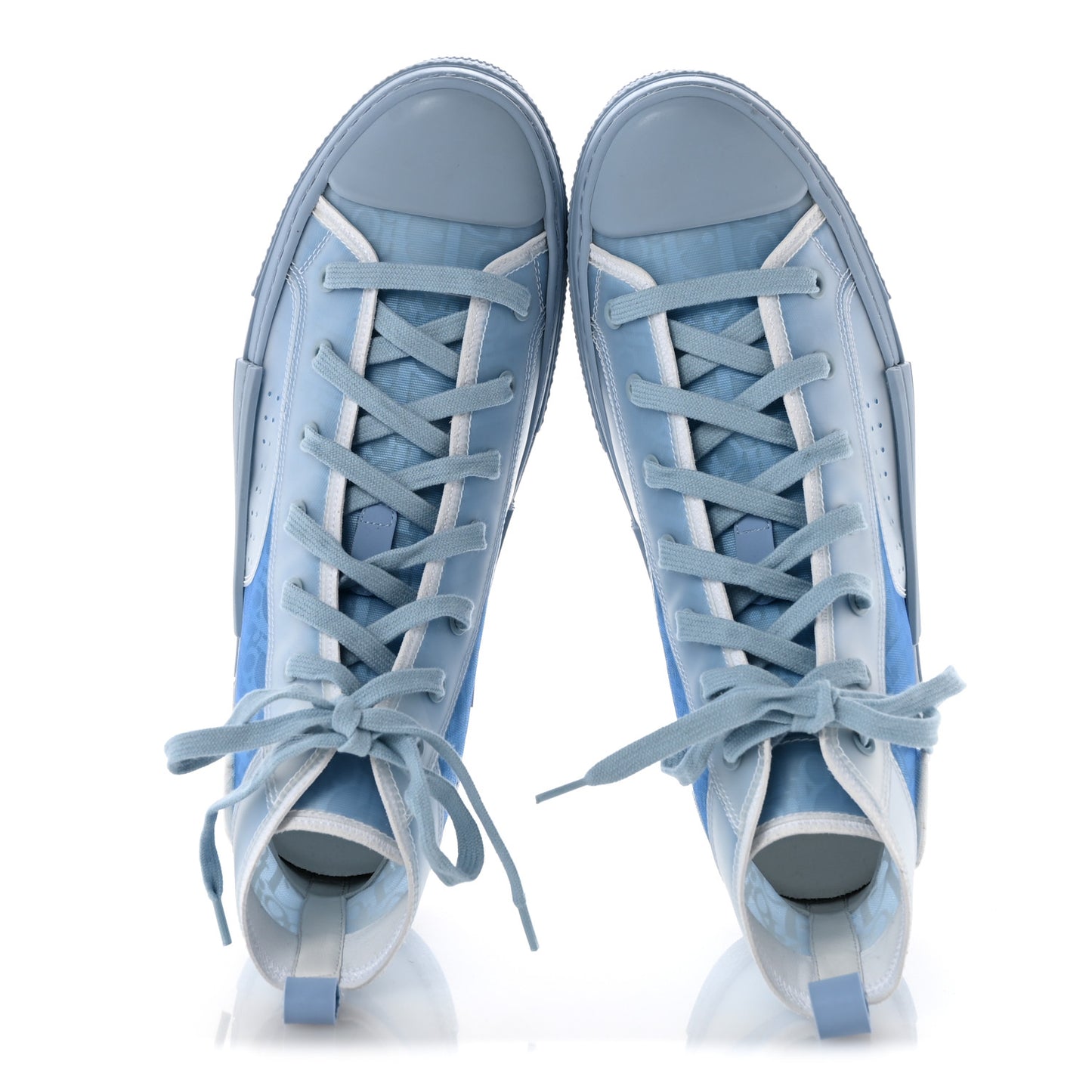 X DANIEL ARSHAM Technical Canvas Oblique Mens B23 High Top Sneakers 43 Blue Beige
