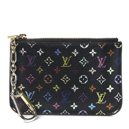 Louis Vuitton Monogram Multicolor Key Pouch Black Grenade 1 of 8