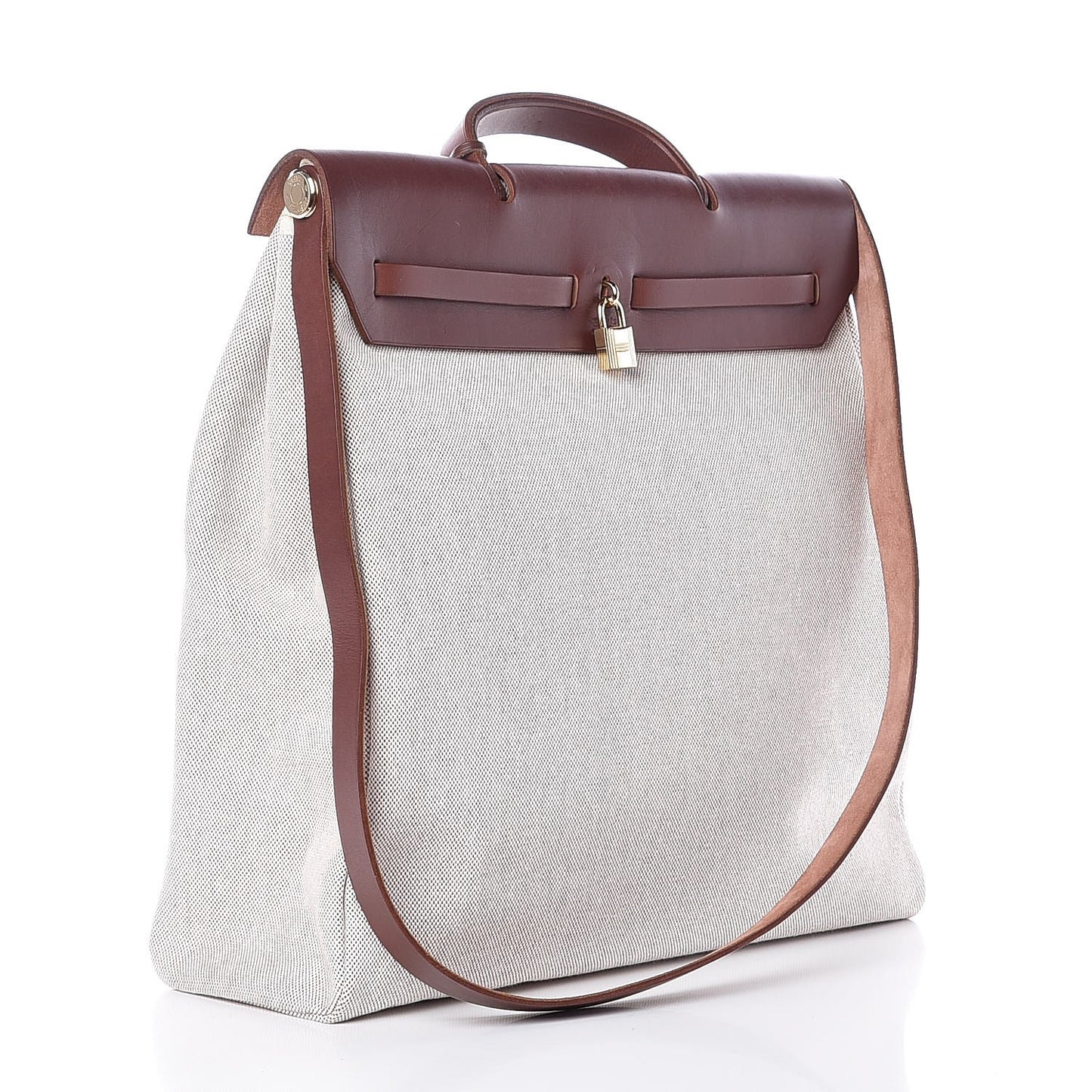 Toile Calfskin Herbag 39 GM Natural