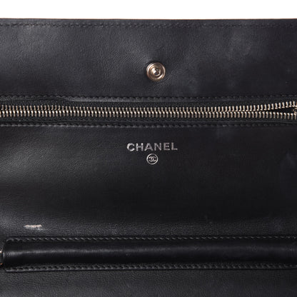 Chanel Shiny Crocodile Wallet on Chain WOC Black 6 of 12
