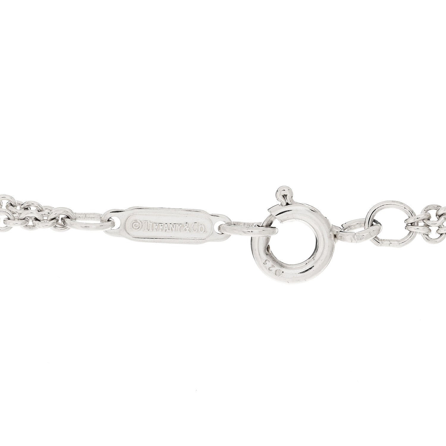 Tiffany Sterling Silver Figure 8 Pendant Necklace 3 of 4