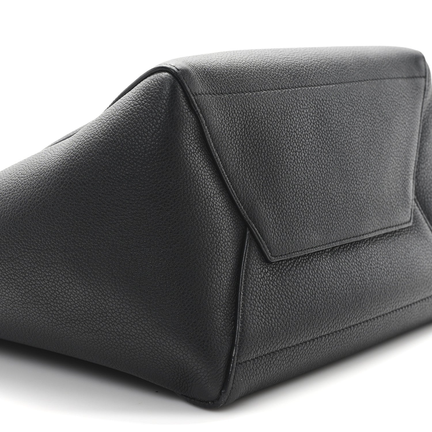 Celine Soft Grained Calfskin Sangle Bucket Bag Black 8 of 11