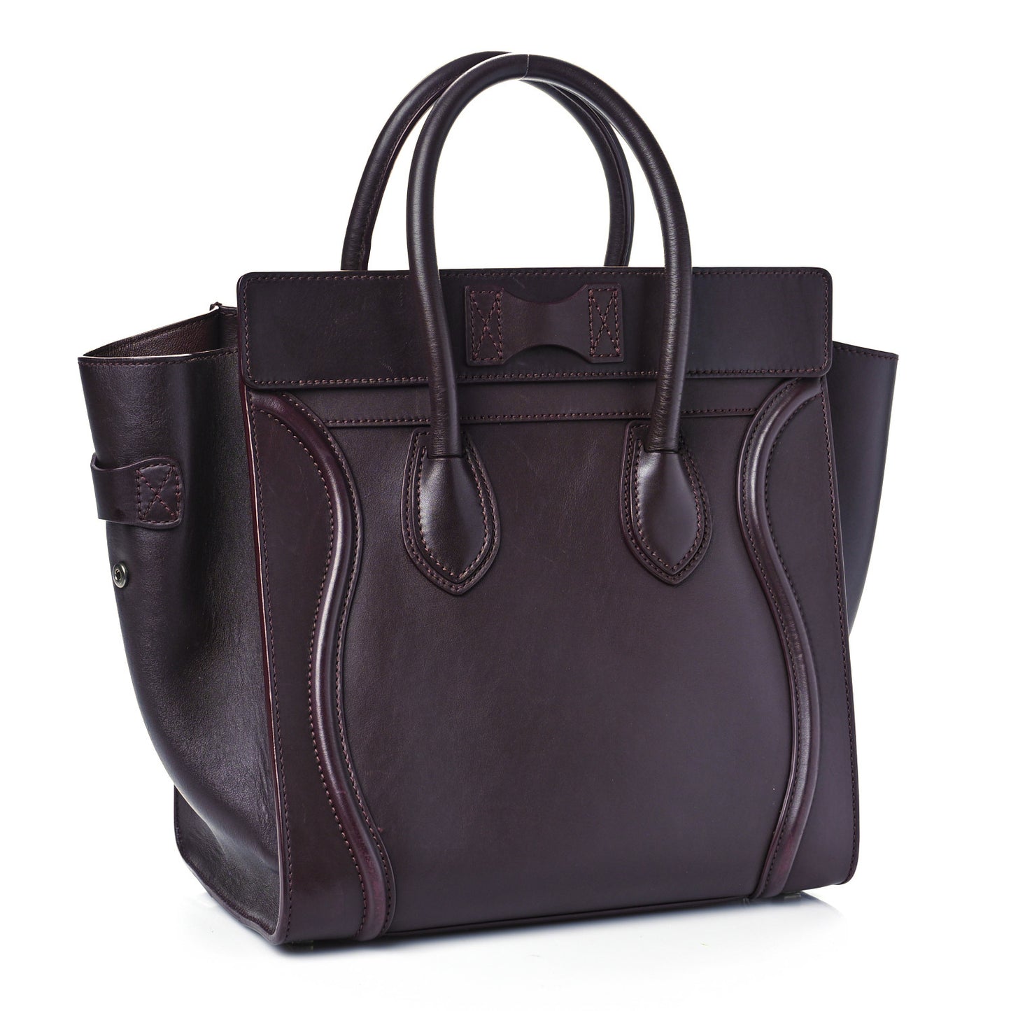 Smooth Calfskin Mini Luggage Burgundy