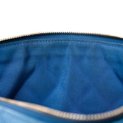 Chanel Caviar Ombre Medium Cosmetic Case Blue 12 of 12