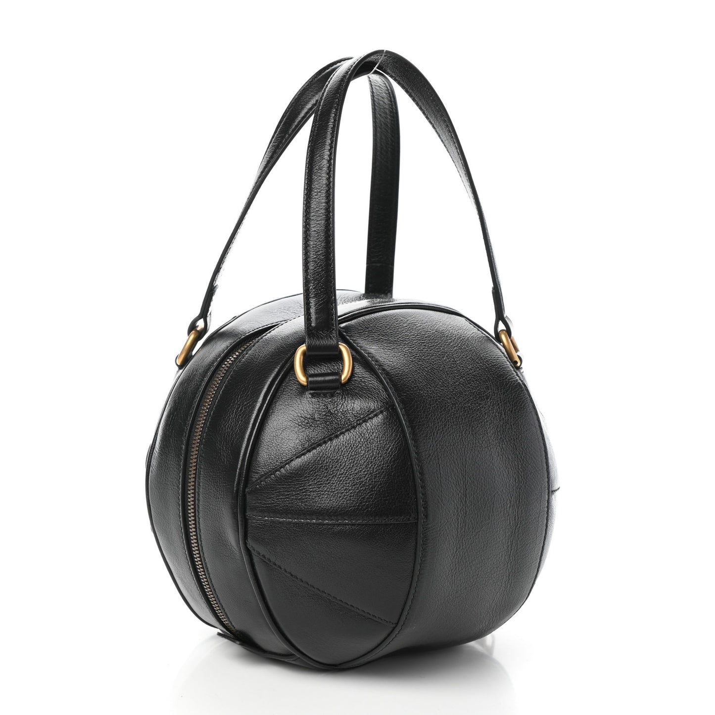 Piuma Lux Energy Tifosa Basketball Shaped Shoulder Bag Black