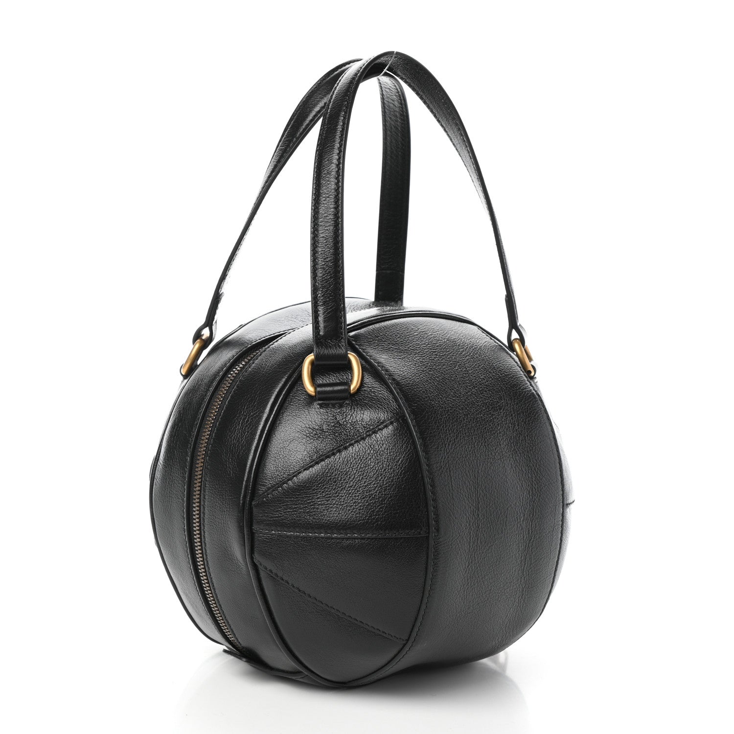 Gucci Piuma Lux Energy Tifosa Basketball Shaped Shoulder Bag Black 3 of 9