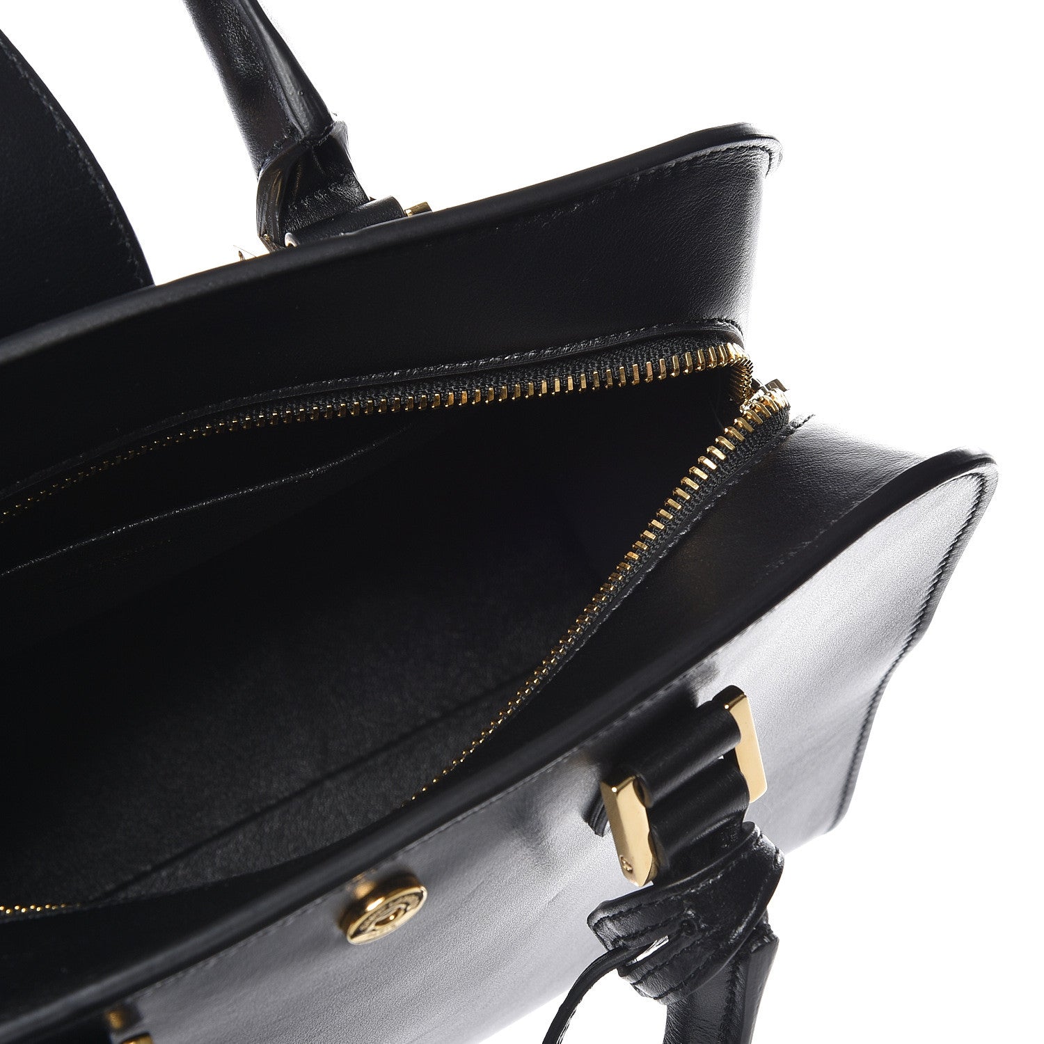Saint Laurent Calfskin Monogram Baby Cabas Black 4 of 10