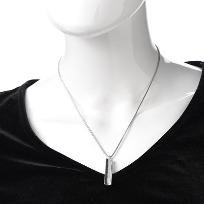 Tiffany Sterling Silver 1837 Bar Pendant Necklace 2 of 5