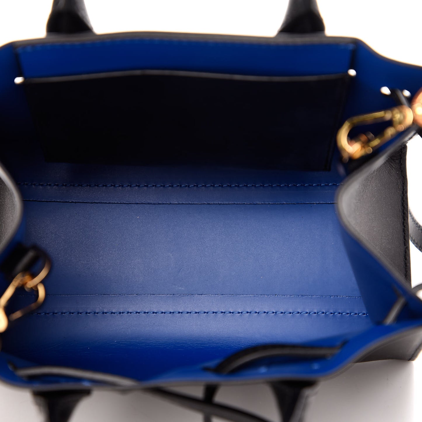 Vegetable Tanned Calfskin Mini Mini Sun Bag Black Royal