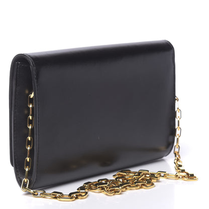 Louis Vuitton Calfskin Chain Louise MM Black 3 of 9