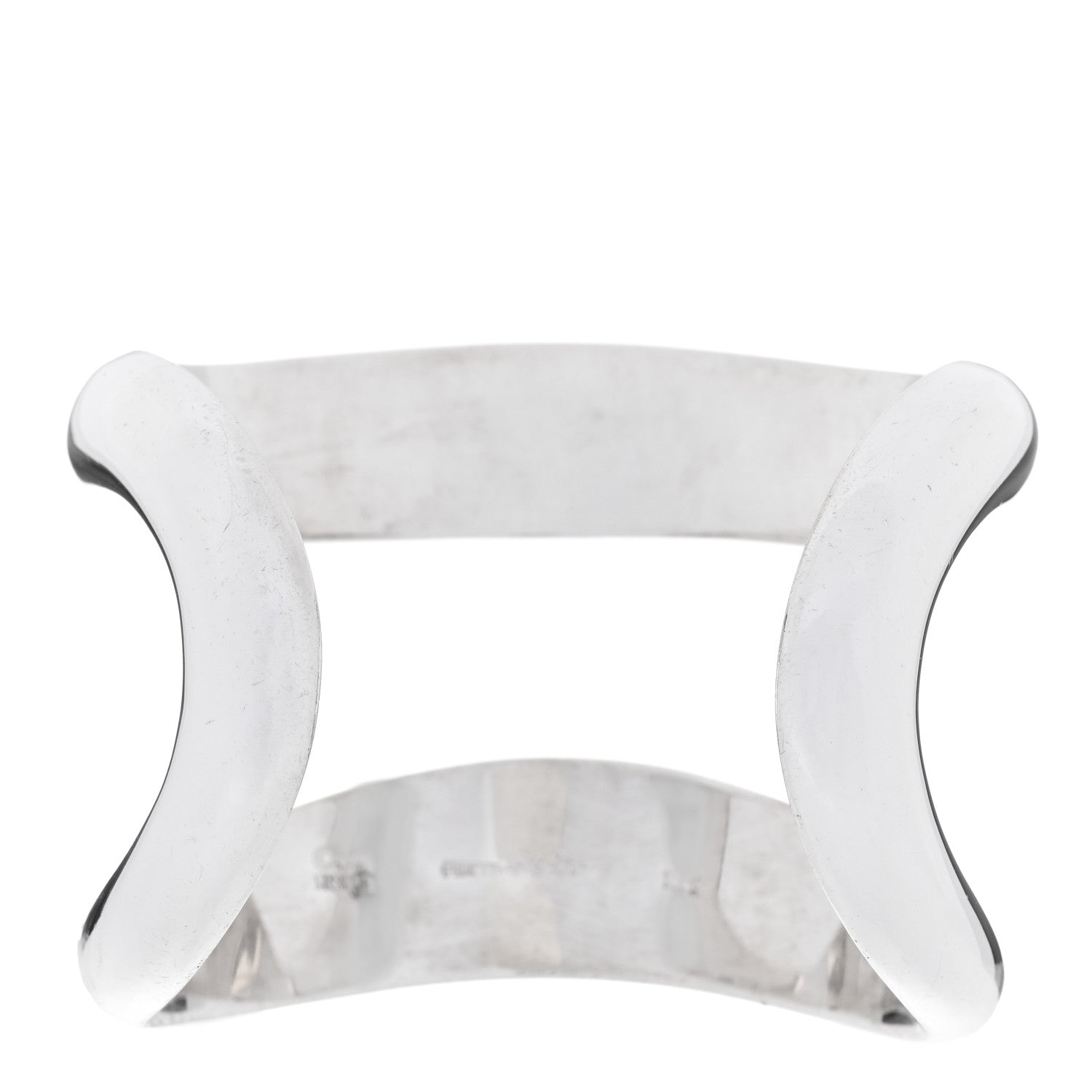 Tiffany Sterling Silver Elsa Peretti Open Center Cuff Bracelet 2 of 3