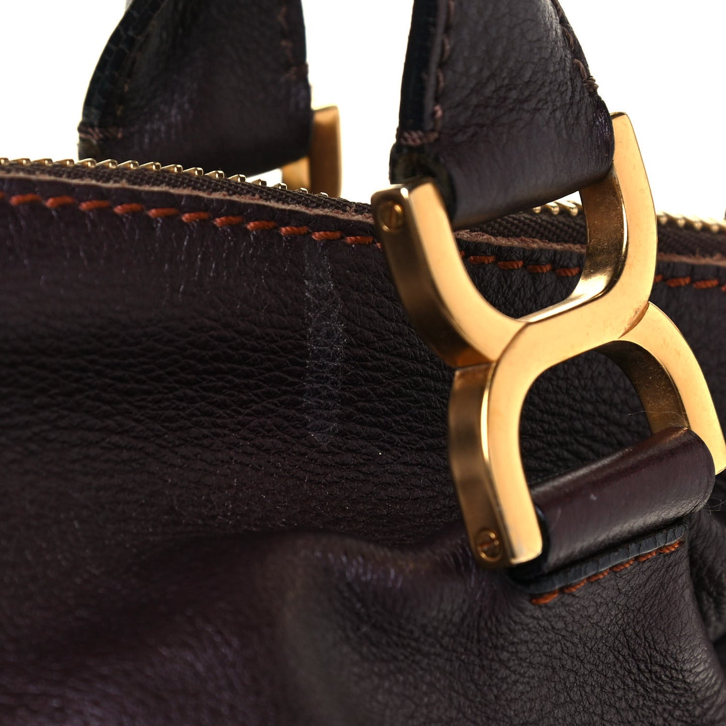 Calfskin Large Marcie Satchel Truffle