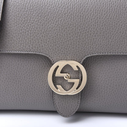 Gucci Dollar Calfskin Interlocking G Top Handle Shoulder Bag Loess 10 of 10