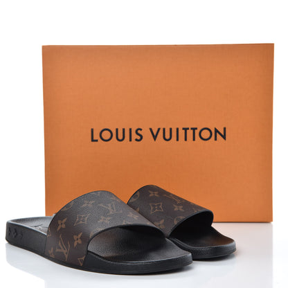 Louis Vuitton Rubber Monogram Mens Waterfront Mules 10 Macassar 12 of 12