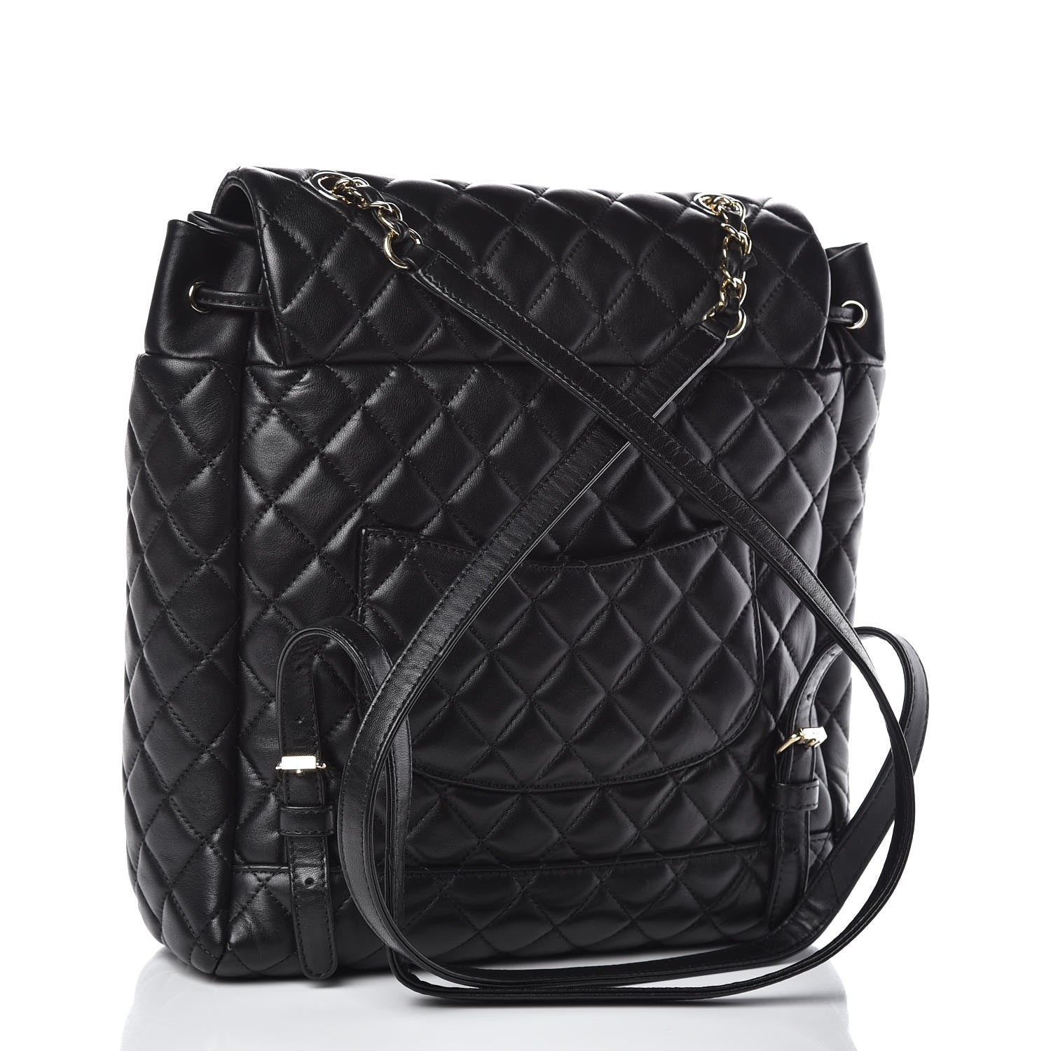 Chanel Lambskin Quilted Large Urban Spirit Backpack Black 3 of 13