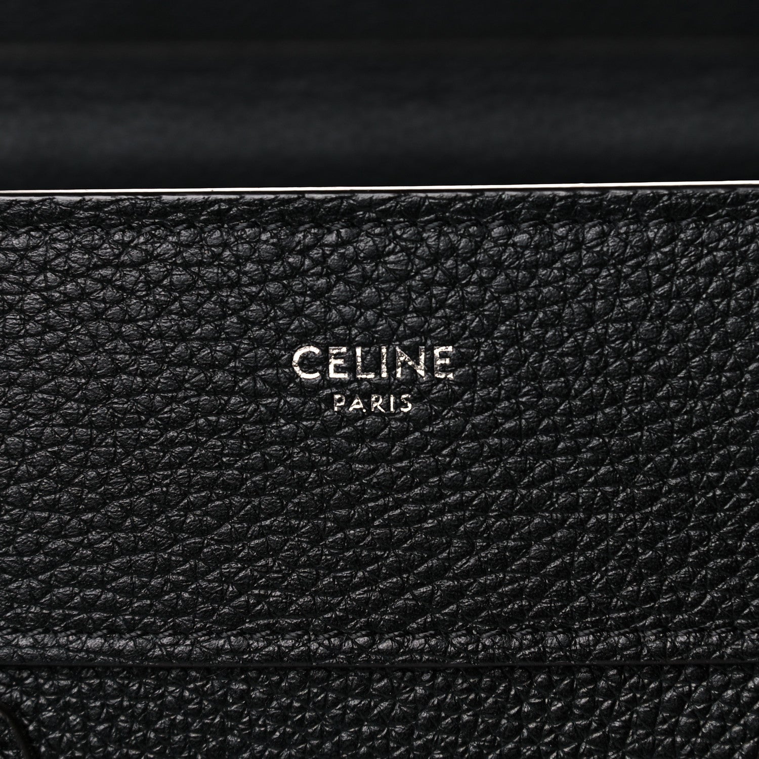 Celine Drummed Calfskin Micro Luggage Black 6 of 12