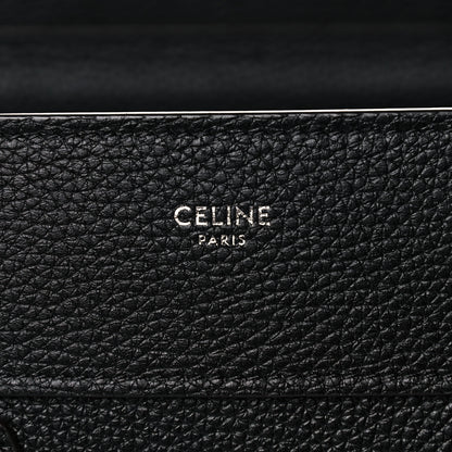 Celine Drummed Calfskin Micro Luggage Black 6 of 12