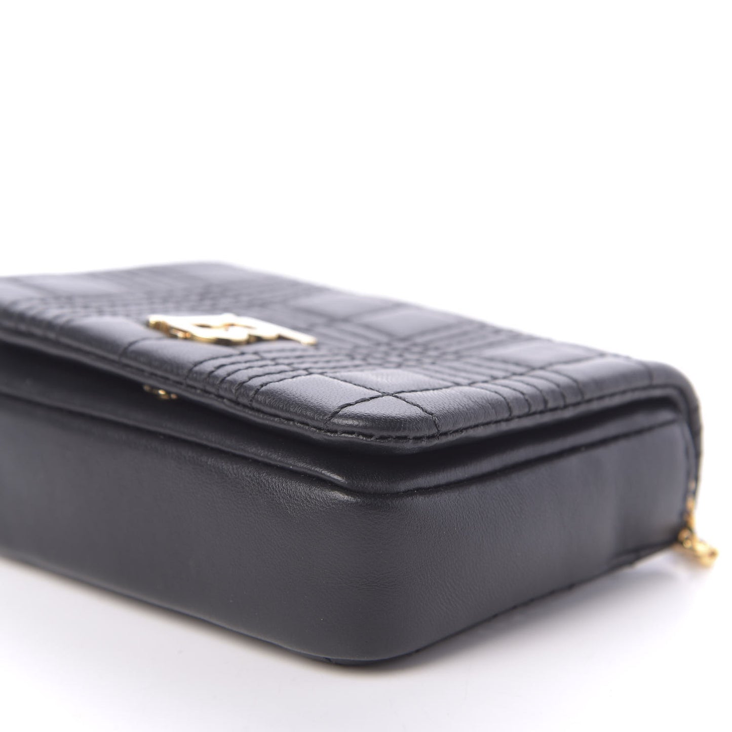 Lambskin Quilted Micro Lola Bag Black