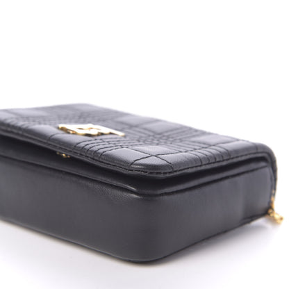 Burberry Lambskin Quilted Micro Lola Bag Black 7 of 10