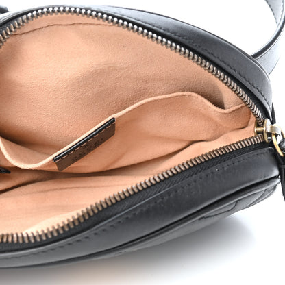 Gucci Calfskin Matelasse GG Marmont Belt Bag 85 34 Black 4 of 4