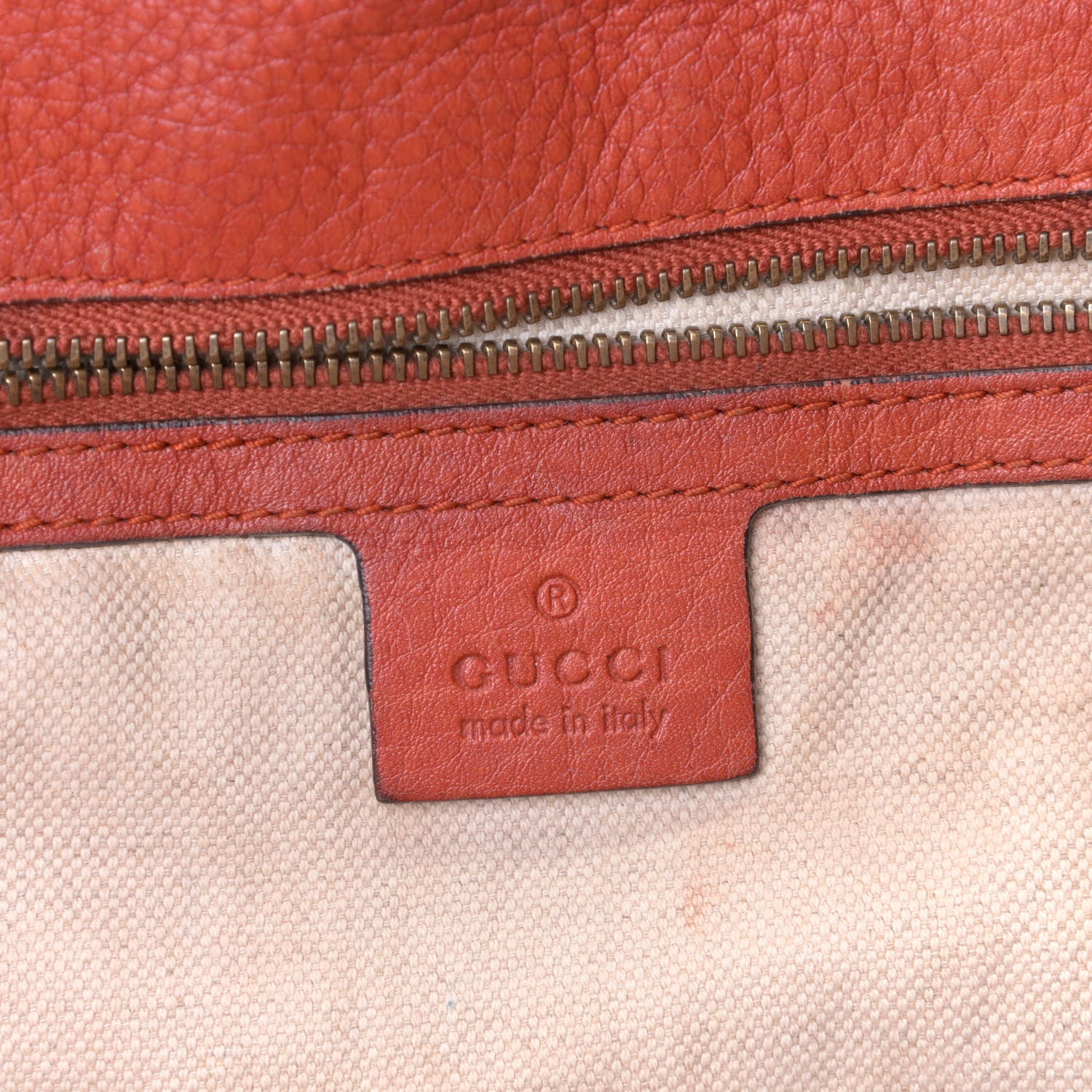 Gucci Monogram Medium Laidback Crafty Tote Orange 4 of 13