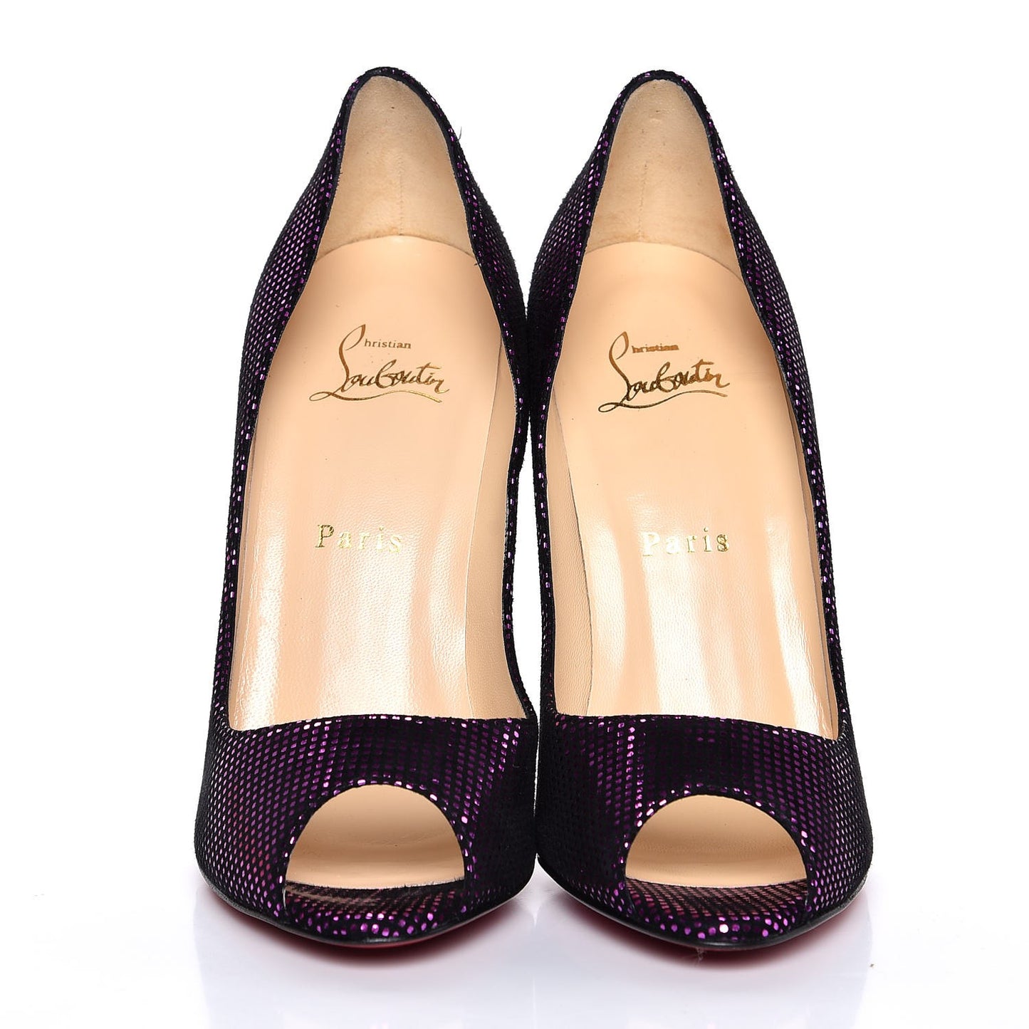 Suede S Square Metal You You 120 Pumps 37.5 Fuxia