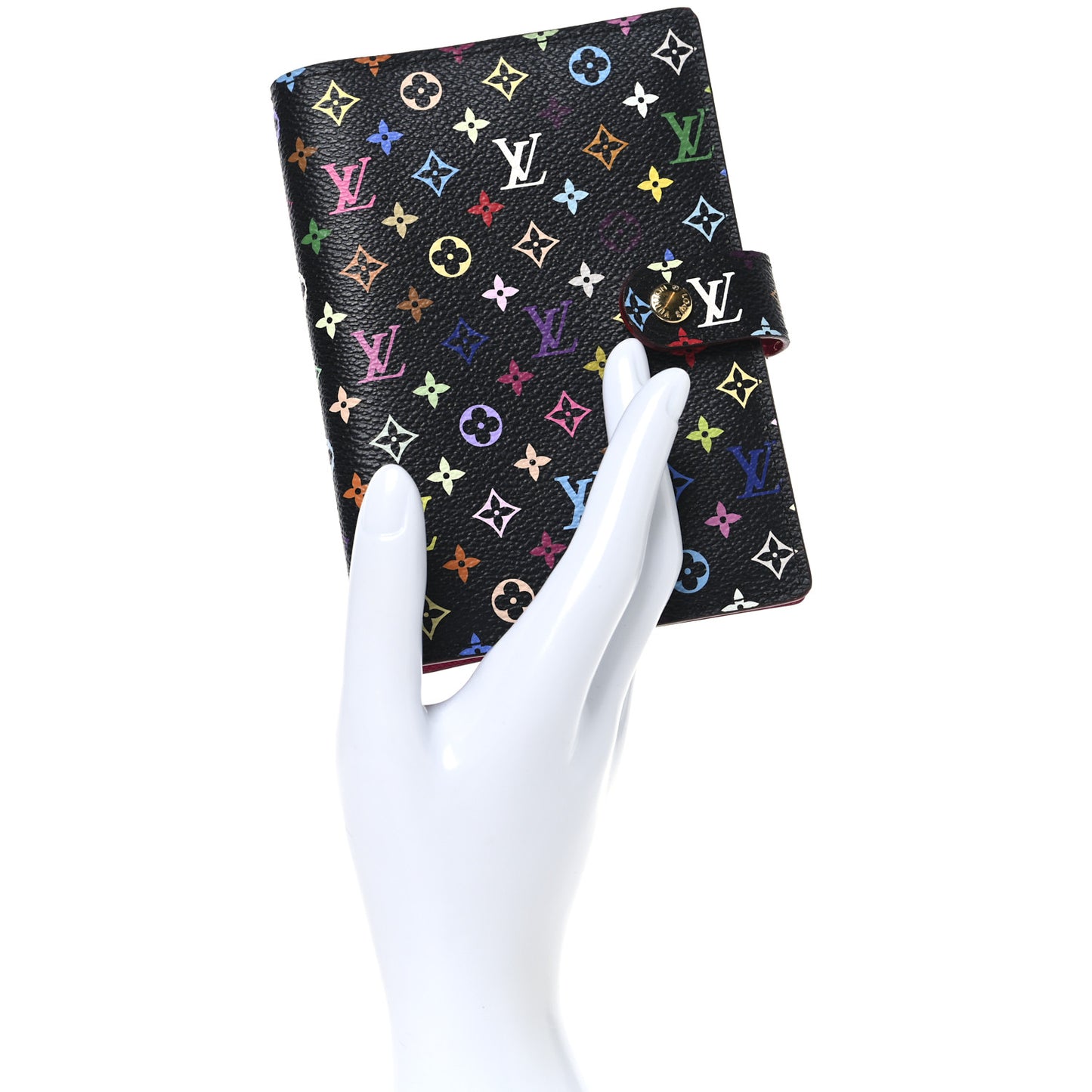 Monogram Multicolor Small Ring Agenda Cover Black Grenade