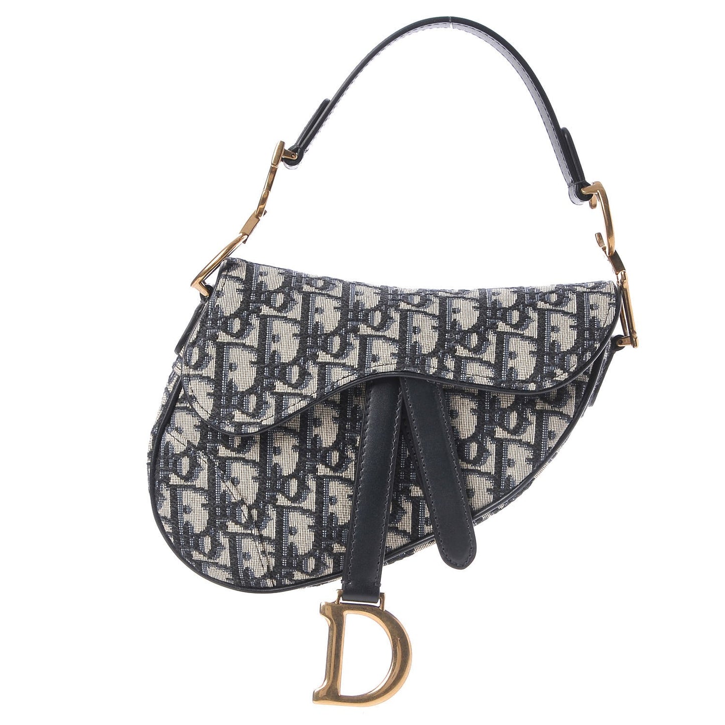 Oblique Mini Saddle Bag Blue