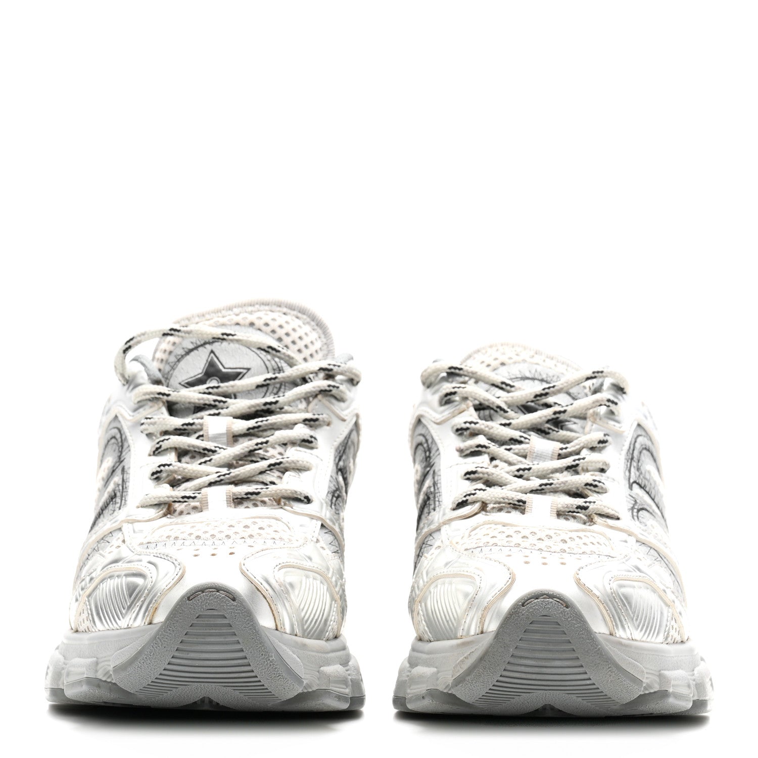 Christian Dior Technical Mesh Dior Chrono Sneakers 36 Silver 3 of 9