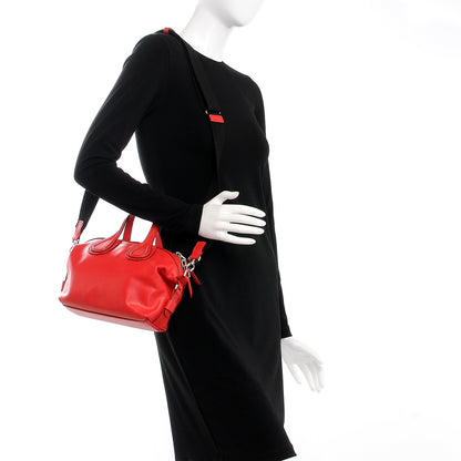 Givenchy Waxed Calfskin Micro Nightingale Medium Red 2 of 12