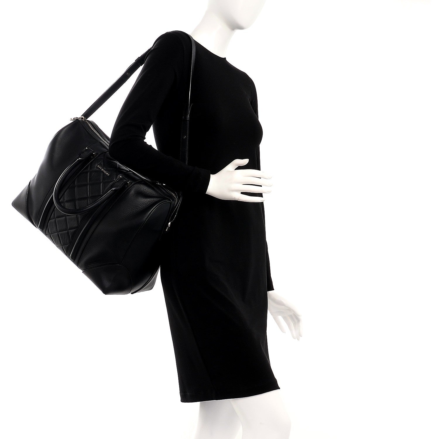 Givenchy Lambskin Quilted Medium Lucrezia Black 2 of 8