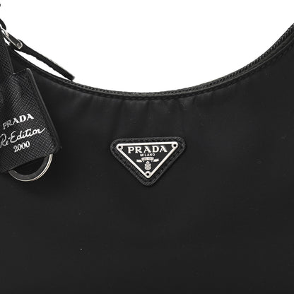 Prada Tessuto Nylon Mini Re-Edition 2000 Bag Black 7 of 9