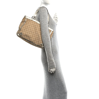 Gucci Monogram Medium Abbey Tote Metallic 2 of 10