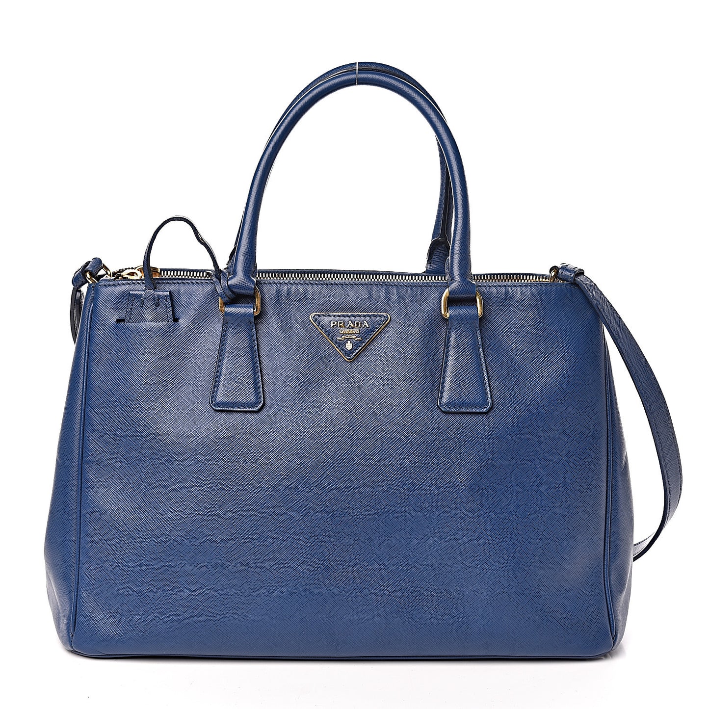 Saffiano Lux Medium Tote Bluette