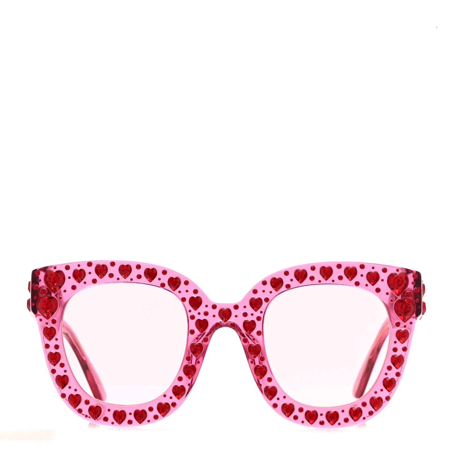 Acetate Crystal Oversize Sunglasses GG0116S Pink