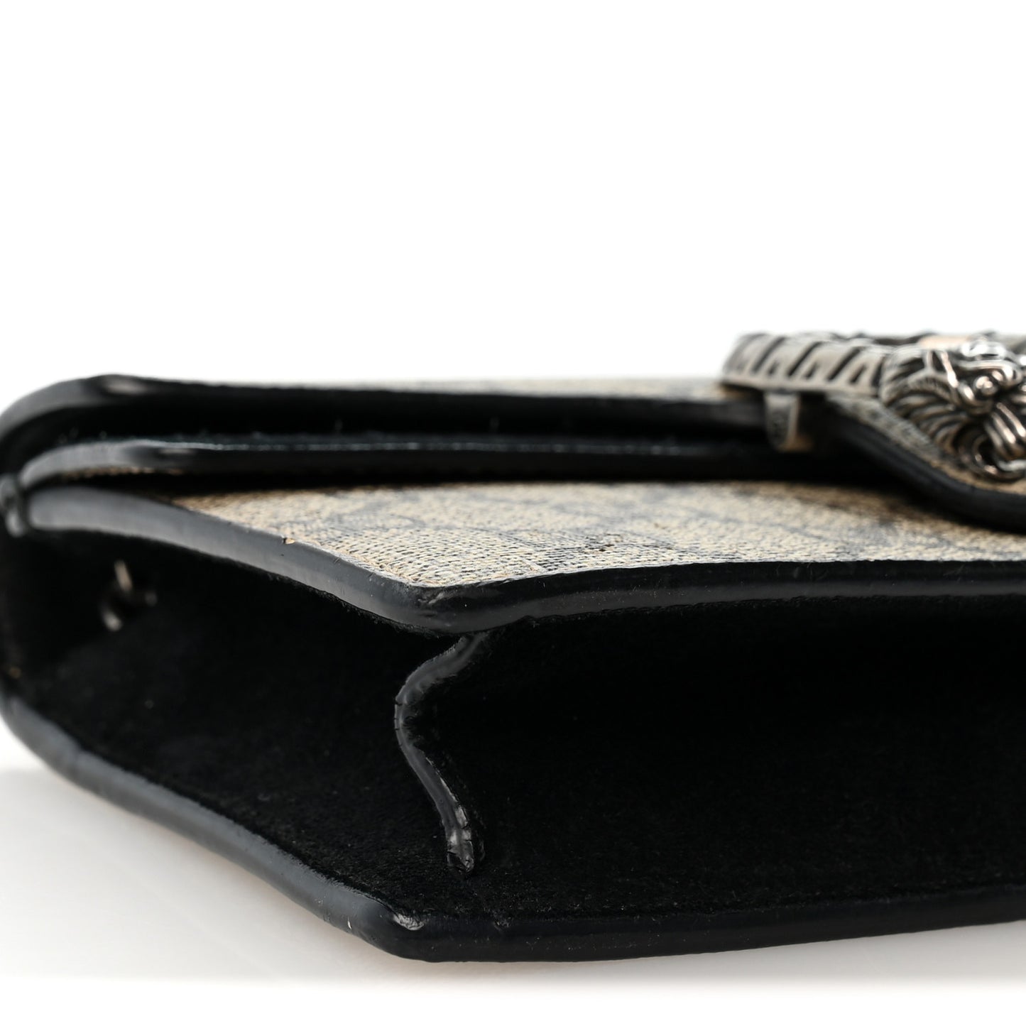 GG Supreme Monogram Super Mini Dionysus Shoulder Bag Black
