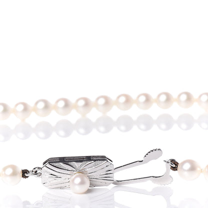 Mikimoto Sterling Silver Akoya Pearl 4.5-5mm Strand Necklace 5 of 6